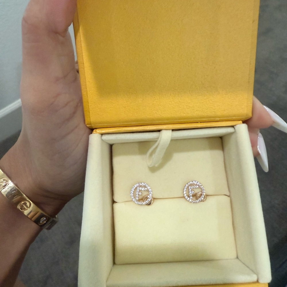 Elegant Gold Stud Earrings